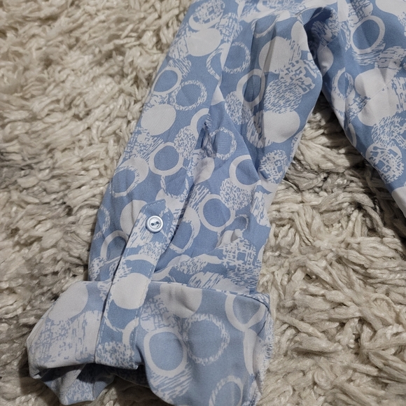 Ny Collection Women's Plus Size Stretch Shirt - Picture 6 of 9